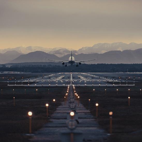 Aeroporto Milano - pista di partenza